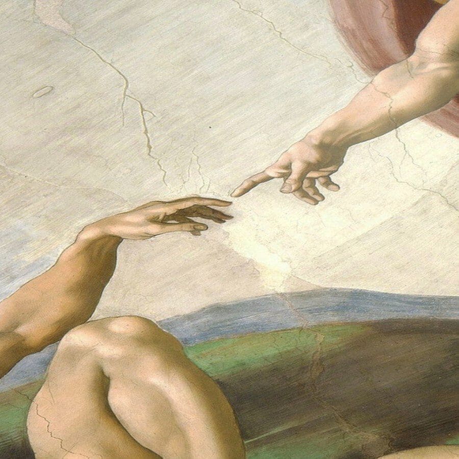 La creación de Adán – Miguel Ángel